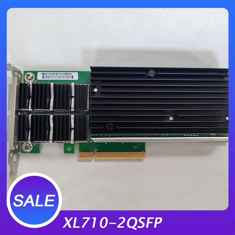 Dual-port 40G 10G optical fiber network card XL710-2QSFP