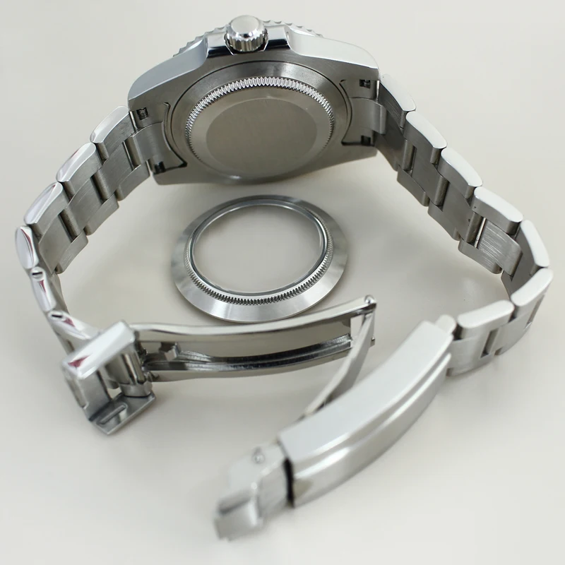 Accesorios para reloj de buceo 20ATM, caja de reloj de 40mm, pulsera de zafiro para NH35 NH36 NH34 Miyota 8215 Eta 2824 PT5000, esfera de 28,5mm SUB