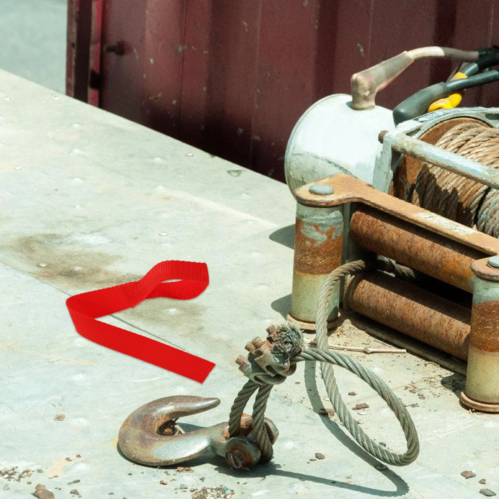 4 pçs reboque guincho cinta poliéster resistente corda de reboque carro barco puxar cinta para reboque carregando cinto de fixação