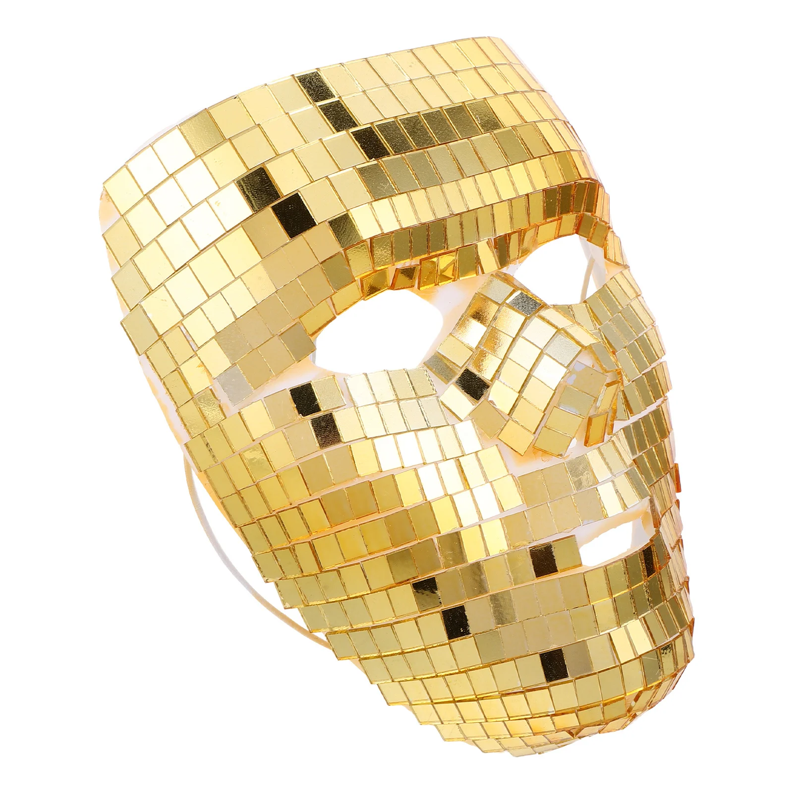 

Disco Glitter Full Face Mask Mirror Ball Costume for Halloween Carnival Party Birthday Stage Performance Disco Mask