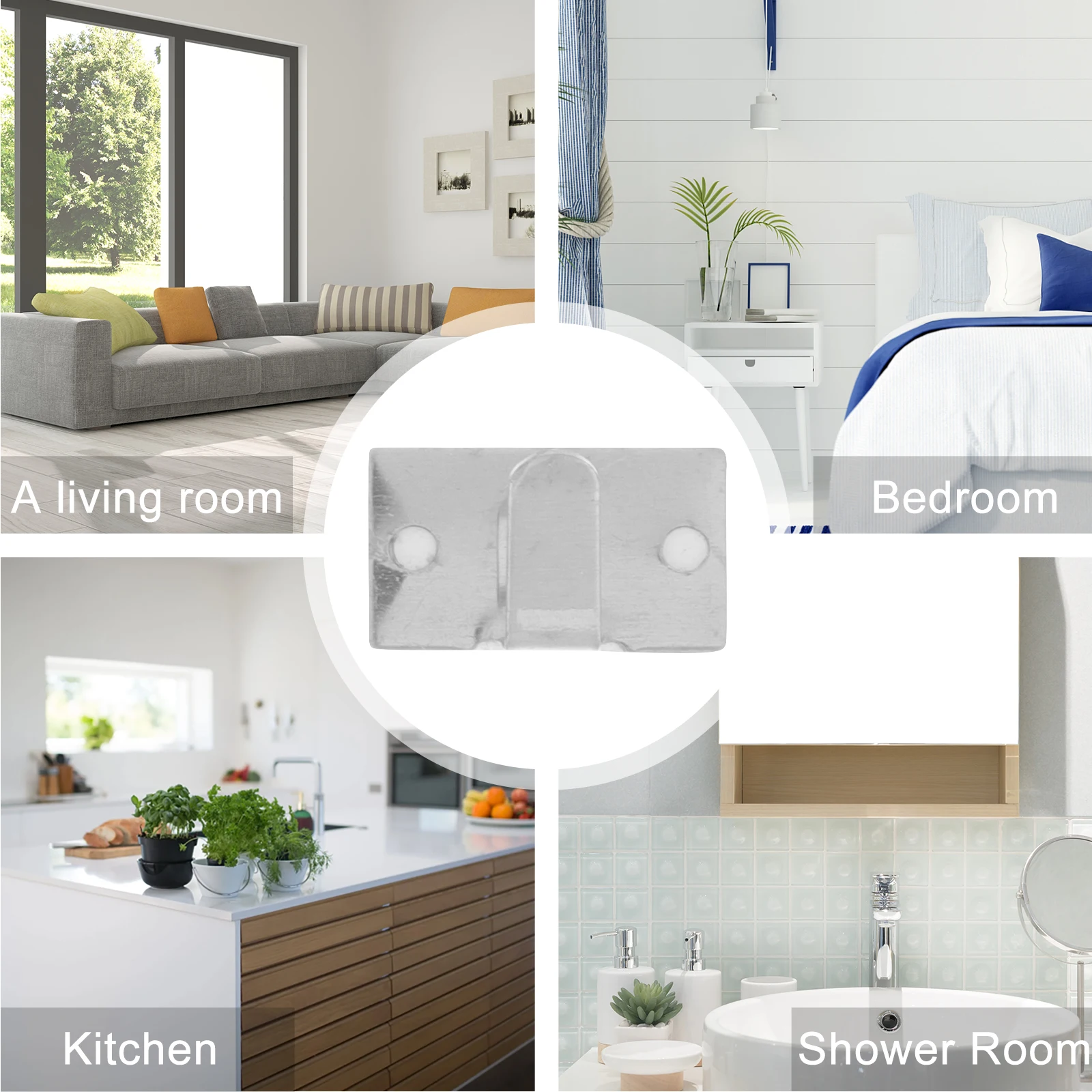 50 قطعة منظم الكابلات المعدنية ذاتية اللصق الحبل اللفافات لأجهزة المطبخ مكتب مكتب حامل إدارة الأسلاك #5