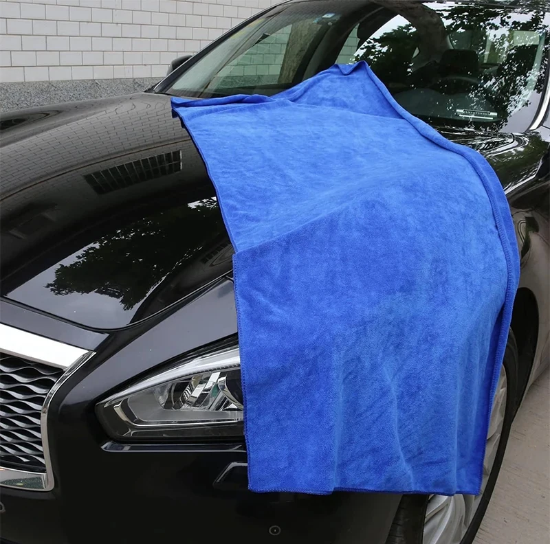 60x160/180cm Autowaschhandtuch 400GSM Mikrofaser Hohe Wasseraufnahme Reinigung Autohandtuch Saugfähiges Handtuch Superfeine Faser verdickt – Detail 1