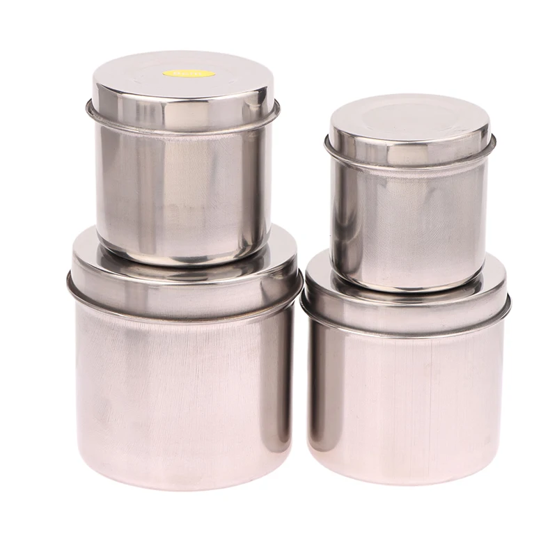 Dental Cotton Tank Stainless Steel Gauze Tampon Sterilizer Box Medicine Cylinder Alcohol Iodine Canister Disinfection Container