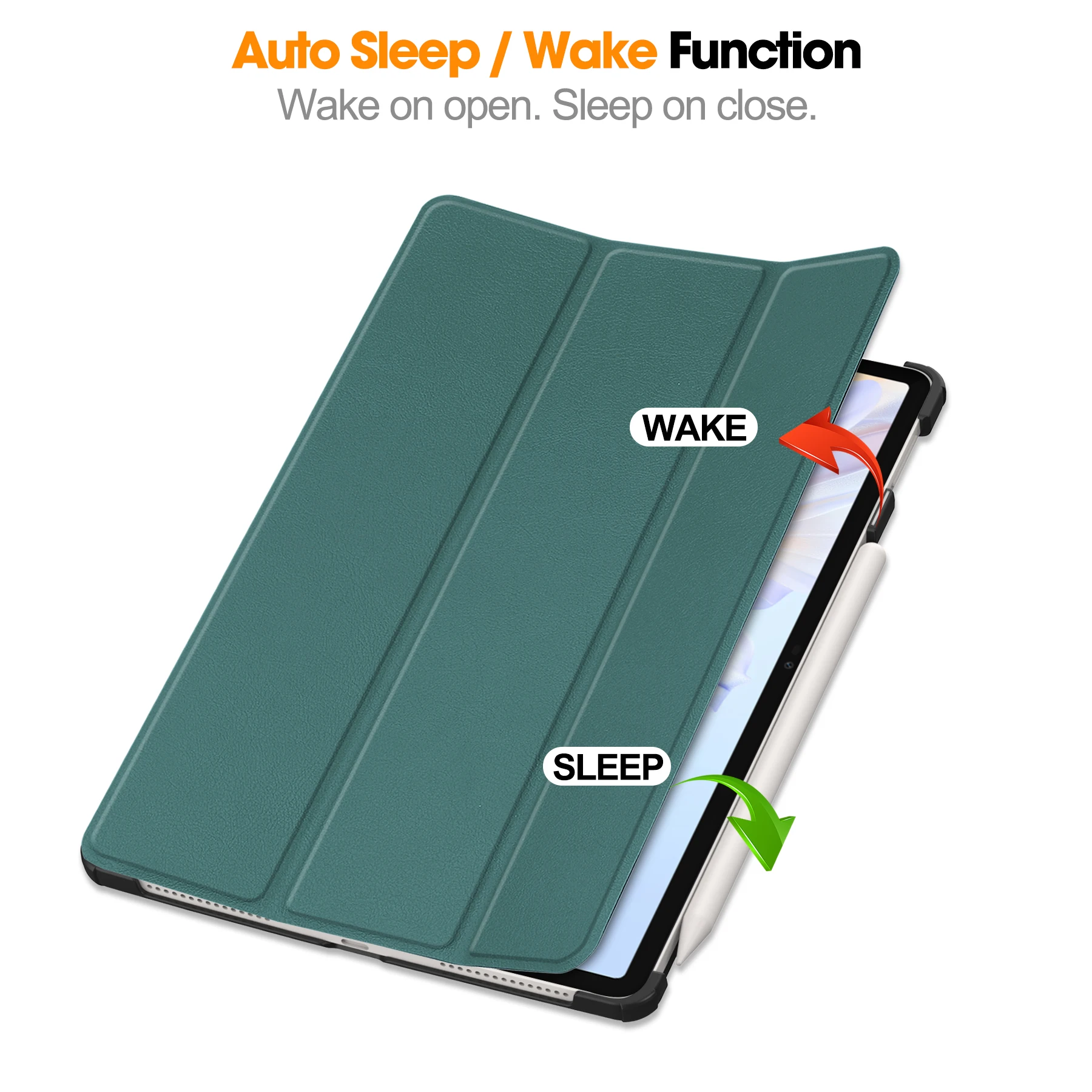 Funda inteligente de cuero PU de lujo Universal para Huawei Honor Pad V9 2024 11,5 pulgadas modelo ROL-W00 cubierta de tableta pintada con soporte triple