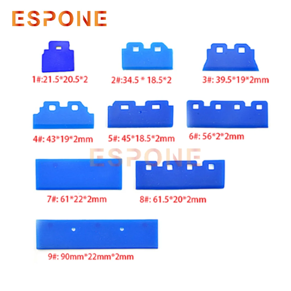 Espone 10 Pcs Silicone Wiper Blade for Epson XP600 TX800 DX5 DX7 4720 Printhead, Squeegee for Mutoh Roland Mimaki UV DTF Printer