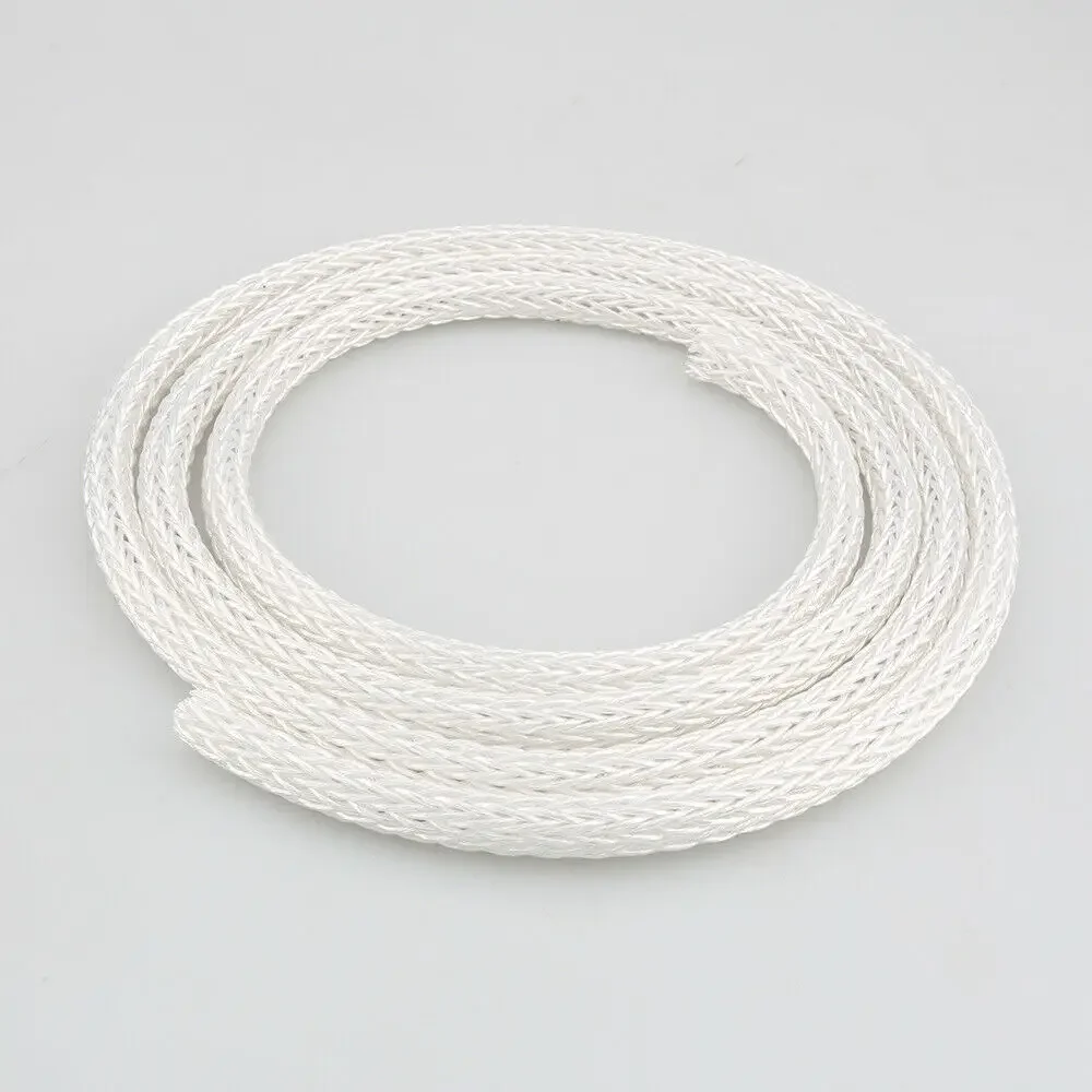 1 meter  Braid 12AG High Purity Silver Plated OCC Speaker Cable 24 Strands Bulk wire