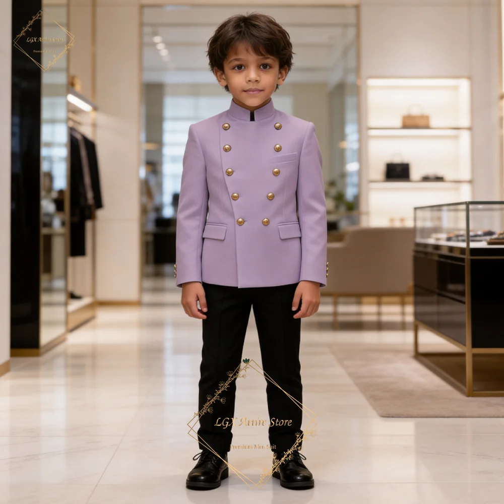 boys'-custom-premium-2-piece-suit-set-–-stand-collar-double-breasted-blazer-black-dress-pants-for-special-occasions