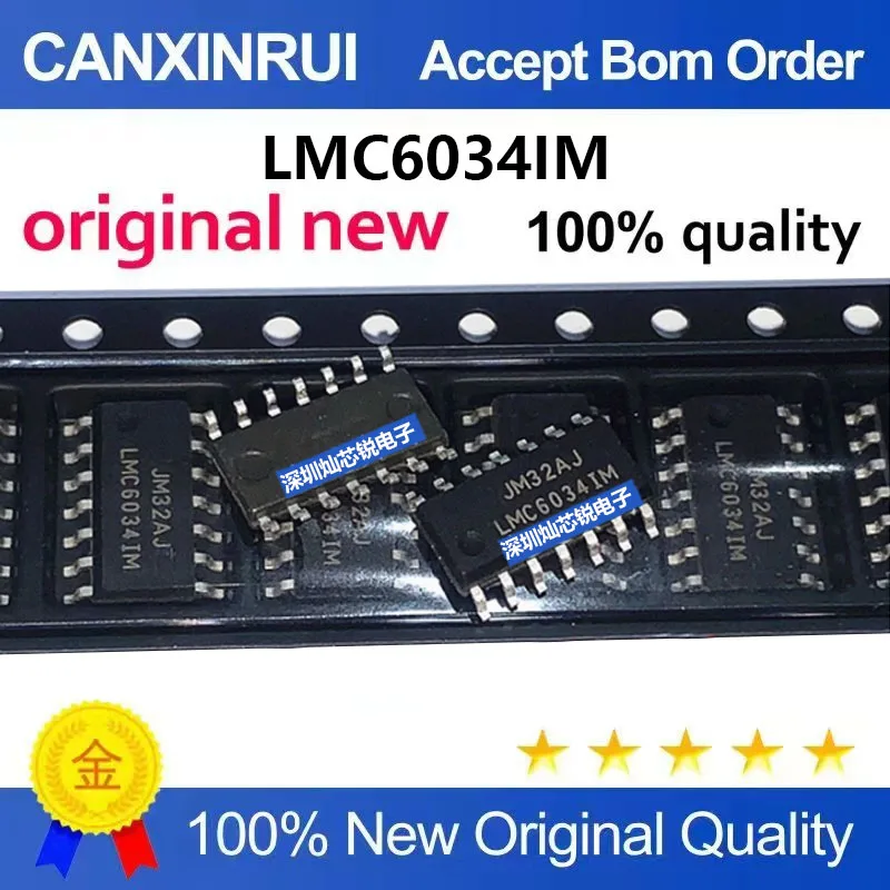 (5-100 Pieces) LMC6034 LMC6034IM SMD SOP14 Operational Amplifier IC Original Brand New