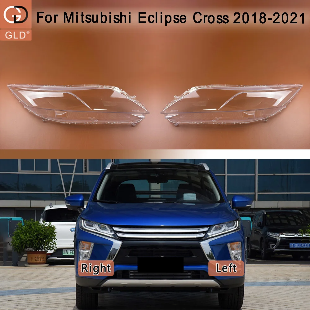 

Front Headlight Cover Headlamp Lamp Shell For Mitsubishi 2018 2019 2020 2021 Eclipse Cross Transparent Lampshade Lens Plexiglass