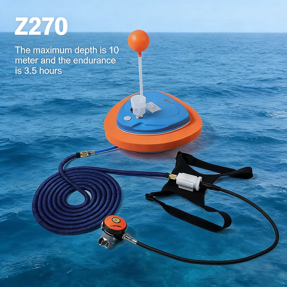 TAIITONEE Portable Tankless Scuba Diving Ventilator Underwater 5H Working 10m Depth Waterproof Rechargeable Snorkeling Equipment