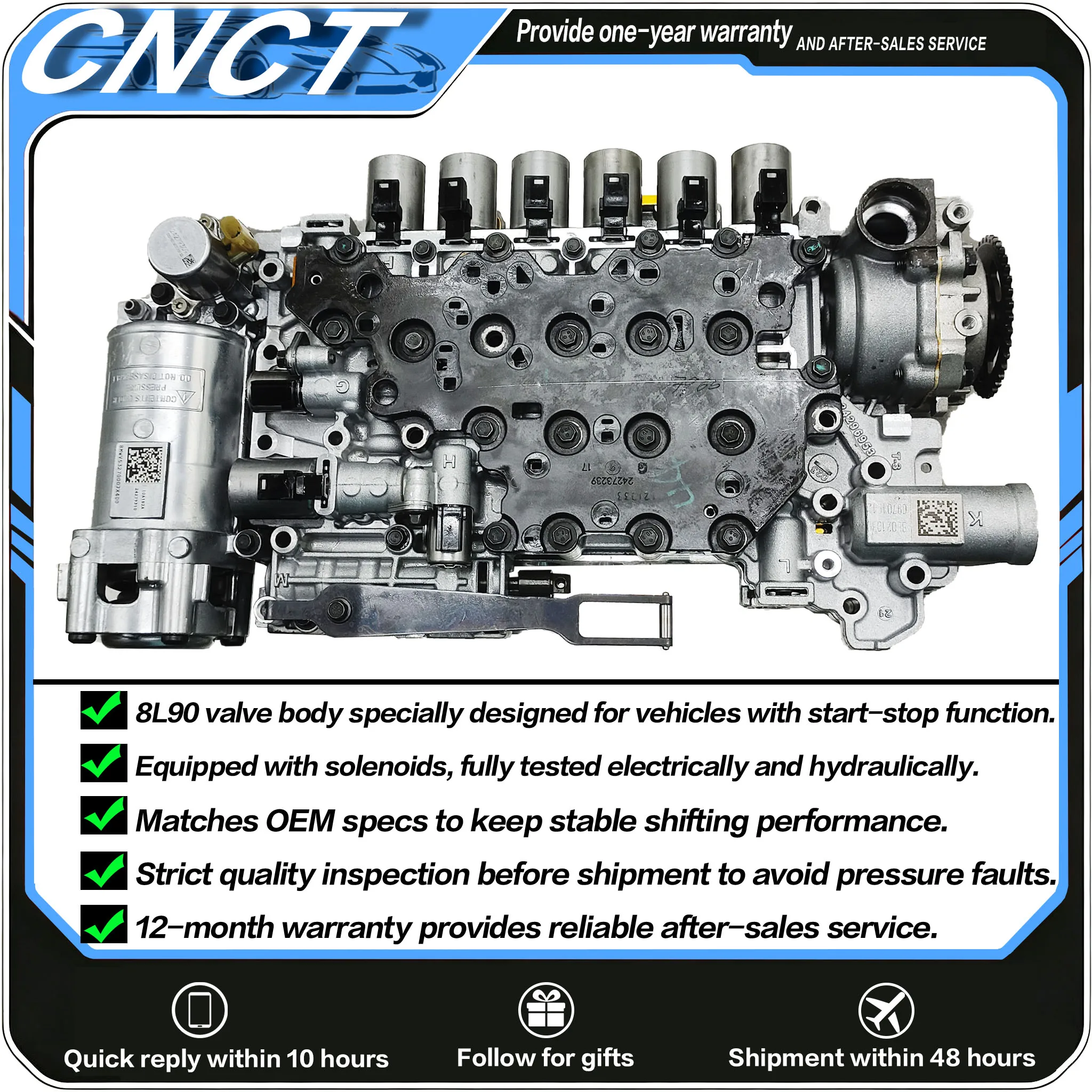 100% Original 8L90 Transmission Valve Body With Start-Stop For Cadillac Escalade Chevy Silverado Camaro GMC Yukon 2015+