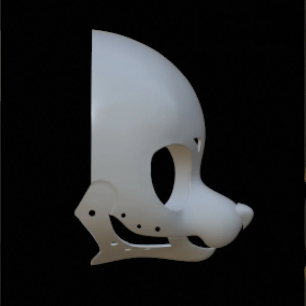 

Kemono Base Mask Movable Jaw Feline Suit Head Mask Skull 3D Printing Cosplay DIY Accessories Anime Props