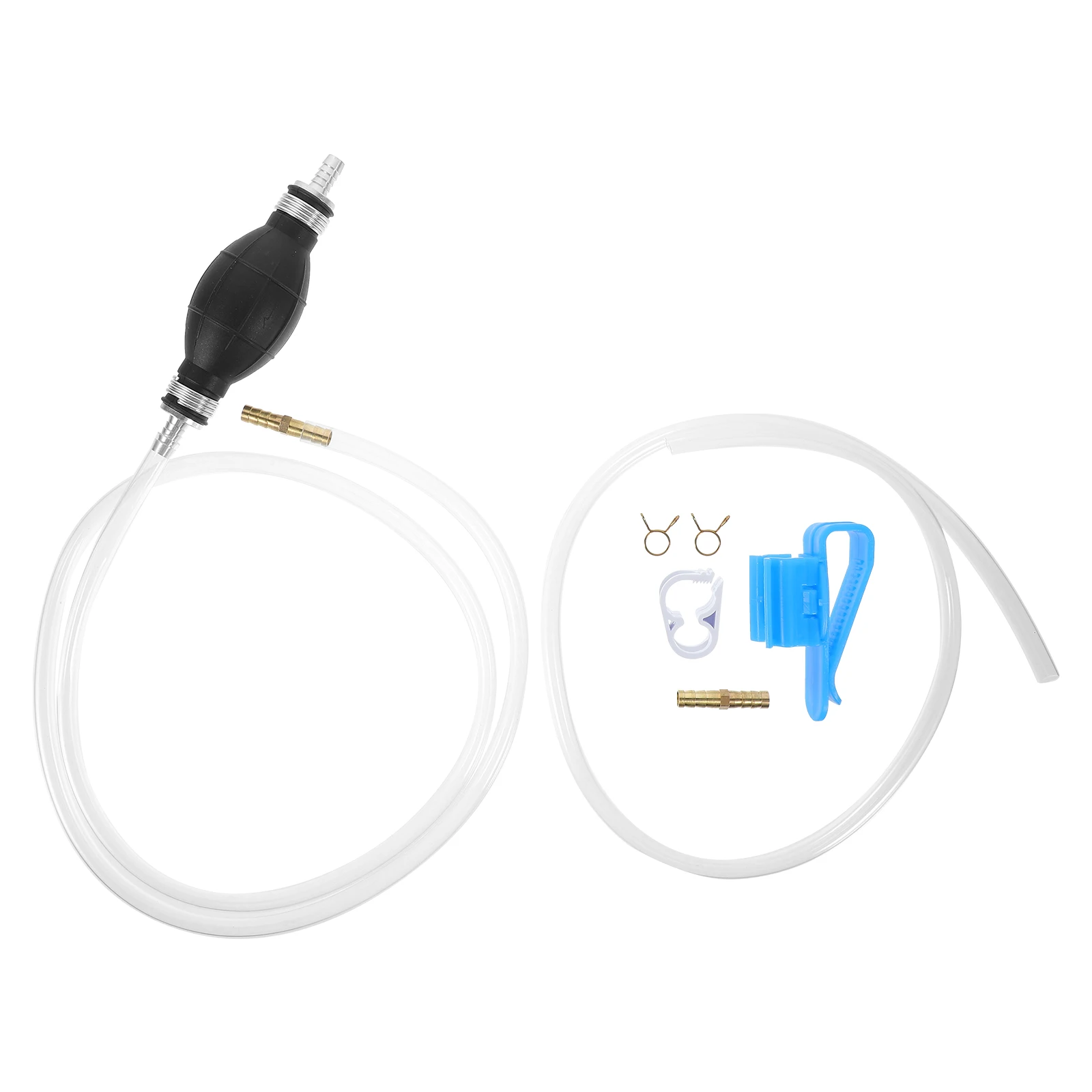 

1 Set Manual Fuel Transfer Pump Hose Kit For Oil Water High Flow Lightweight Reusable Portable Car Travel Accessory