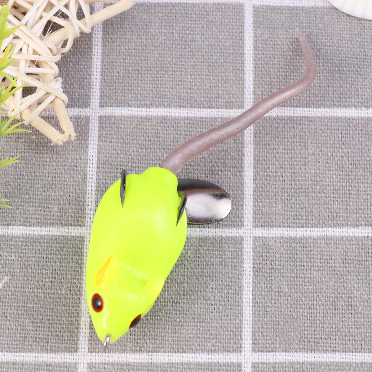 

Bionic Fishing Lure Topwater Rat Baits Artificial Freshwater Thunder Frog Mouse Simulation Bait Long Throw Barbed Hooks