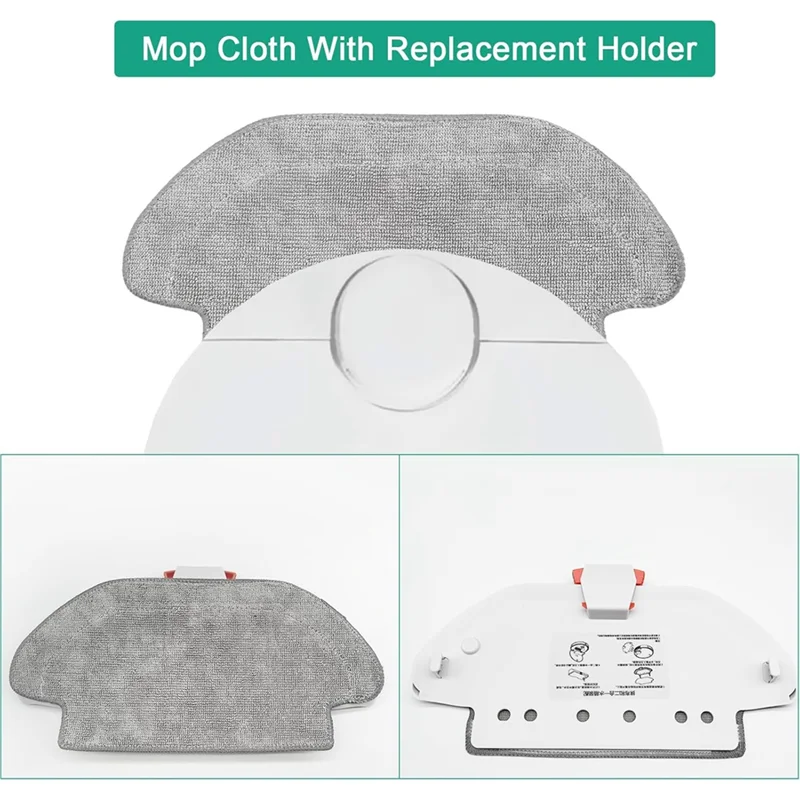 B58B-For Xiaomi Mi Robot Vacuum Mop 2S، Mop Pro، Mop P، S12، S10 EU، STYJ02YM، لـ Viomi V2 Pro، V3 SE، وسادة حامل قماش الممسحة