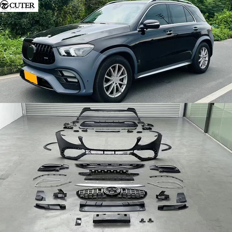 

Комплект обвеса для Mercedes-Benz W167 C167 GLE Coupe (обновление до GLE63): передний бампер, решетки радиатора, задний бампер (PP) для W167 GLE450