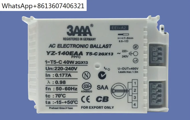 Electronic Ballast YZ-140EAA  40W AC 220-240V  Fluorescent Lamp  For T5 Ring Lamp Standard Reator