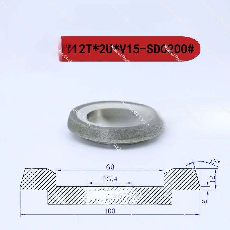 Applicable to Machine Diamond Grinding Wheel Diamond SDC Tungsten Steel Punch Punch Bar Grinding Section Differential Flat Head