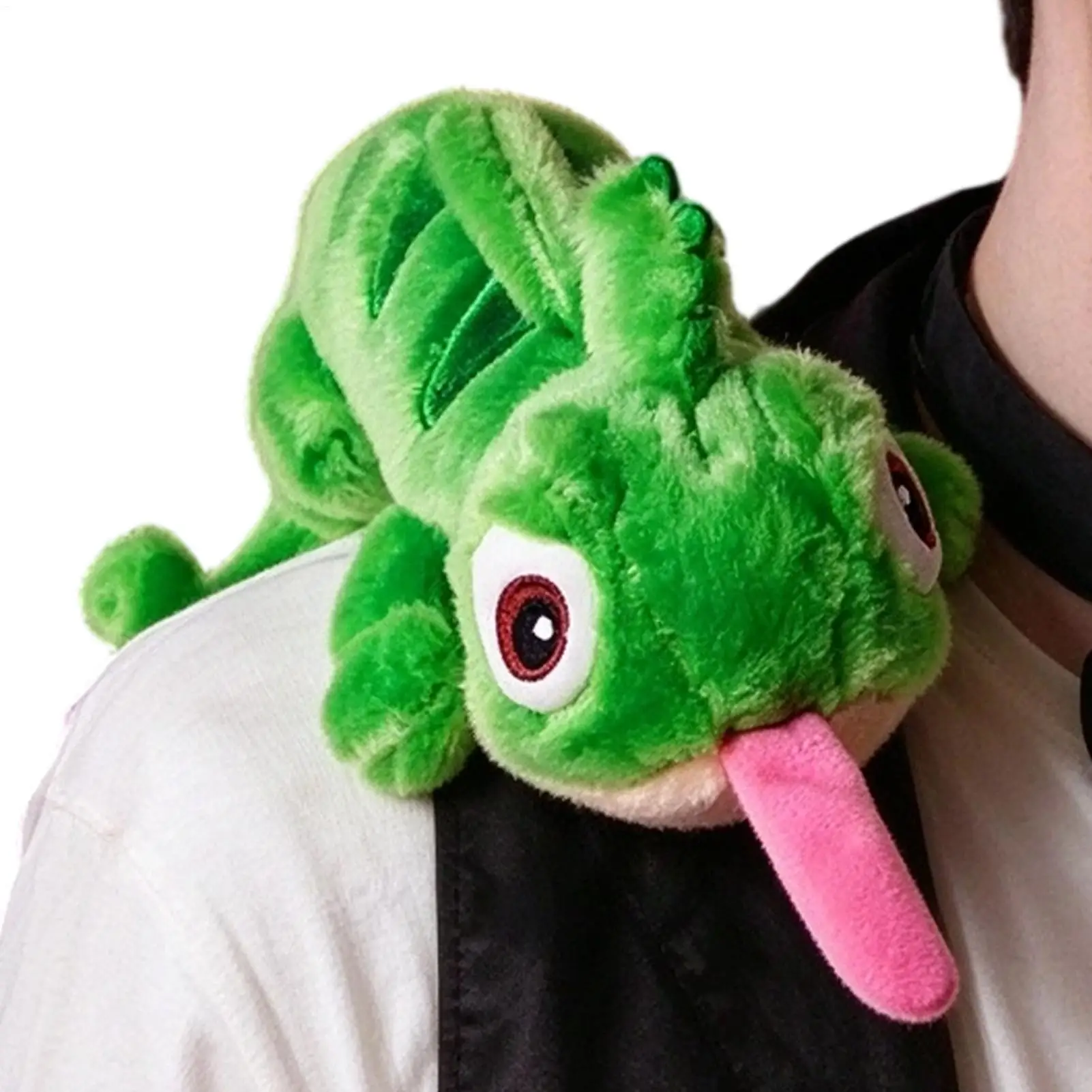 Magnetic Shoulder Plush 6 Inch Soft Cute Magnetic Wearable Decoration Lizard Stuffed Animal for Theme Party Stage Performance