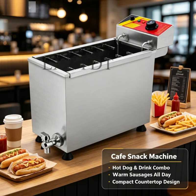 Small Manual Gas or Electricity Deep Fryer for Cheese and Hot Dogs for Corn Dog Hot Dog Machine Efficient Deep Fryer