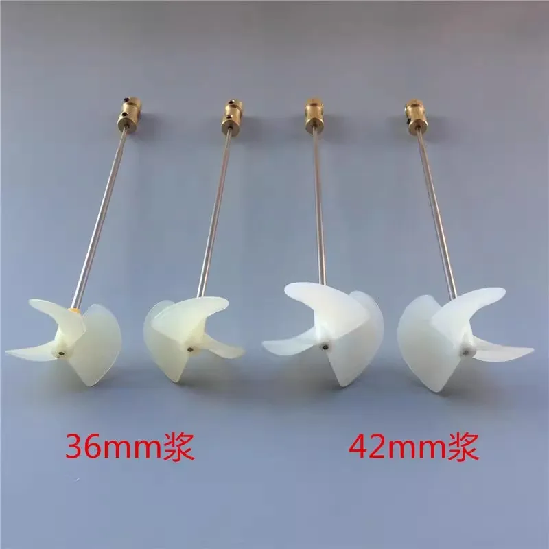 DIY Remote Control  36 42 mm Forward and Reverse Full Dip Propeller Three Blade RC Boat 2mm Shaft Set