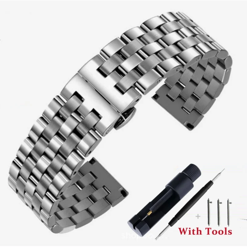16mm 18mm 20mm 22mm QUICK RELEASE 316L สแตนเลสสตีลสายนาฬิกาสําหรับ Universal นาฬิกาสร้อยข้อมืออุปกรณ์เสริมเครื่องมือ