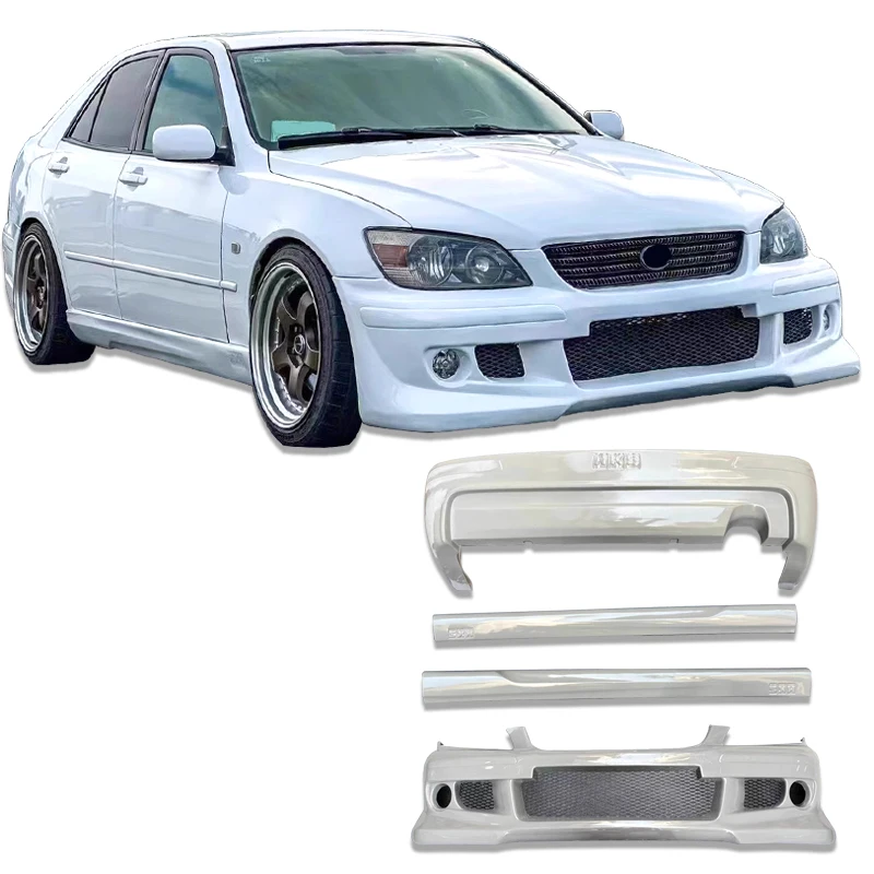 

Для Lexus IS200 1998-2005 Altezza передний бампер, задний бампер, боковая юбка с противотуманными фарами, комплект кузова автомобиля, украшение и защита