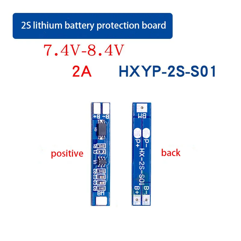2S 18650 lithium battery pack protection board 7.4V8.4V8A polymer battery anti overcharge and over discharge charging board image 3