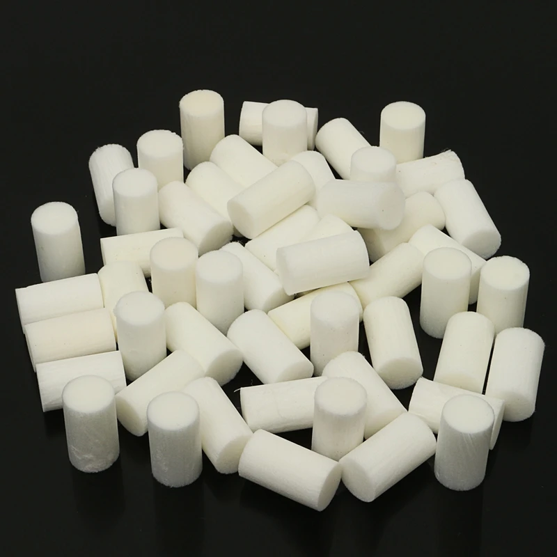 50 Pcs High Pressure Pump Filter Element Refill 30MPa White Fiber Cotton Filters For Air Compressor System Air Compressor Part