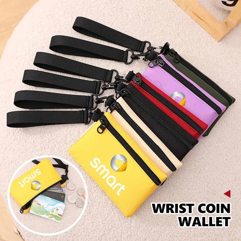 Car Zipper Coin Key Bag Money Pocket Coin Purse Small Wallet For Smart EQ Cabrio Crossblade ROADSTER City-Coupe 452 454