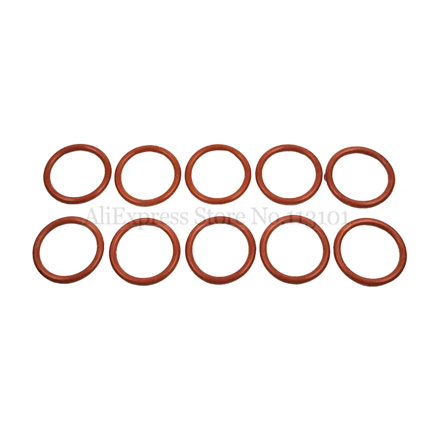 10 In 1 Sealing O Rings Small Red Gaskets External Diameter 24mm Spare Parts Of Valve Rod Soft Ice Cream Machines Accessories