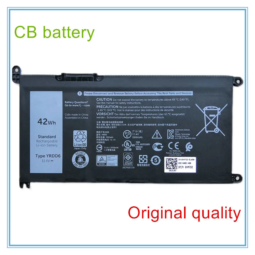 

YRDD6 Battery for 5480 5481 5485 5491 5591 5593 3583 3310 2-in-1 3493 3582 3593 3793 5584 5493 5585