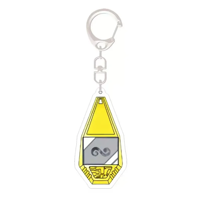 Llaveros de Anime Digimon, aventura, Plan sagrado, periferia de animé, medalla de amor, insignia evolucionaria, llavero acrílico, juguete colgante, regalo