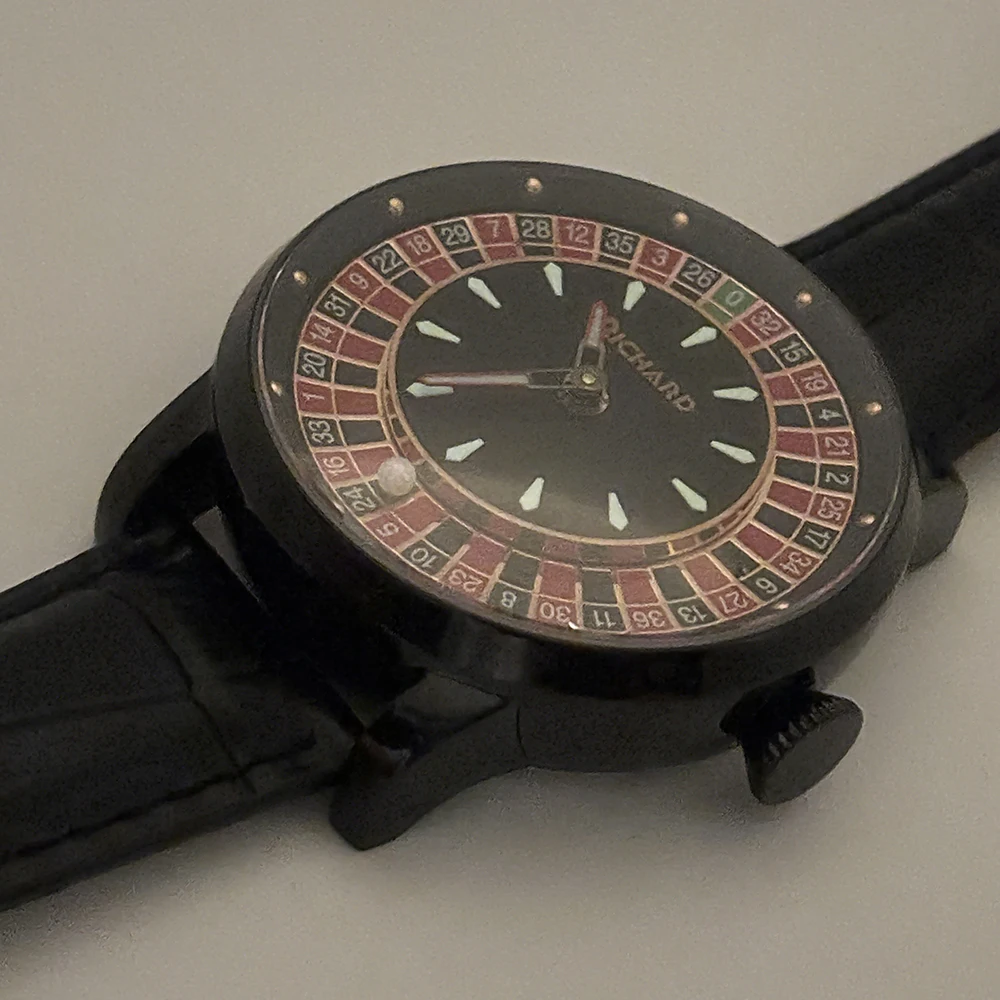 Richard Jacob & Co NH35 Betting Market Mens Mechanical Watches Sapphire Glass Watch Men Top Brands Luxury Wheel Turning Watches