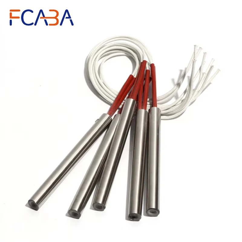 5PCS 16mm Diameter 165~185mm Length 304SS Single Head Dual Heating Tube 820/850/870/900/920W Cartridge Heater Resistance Element