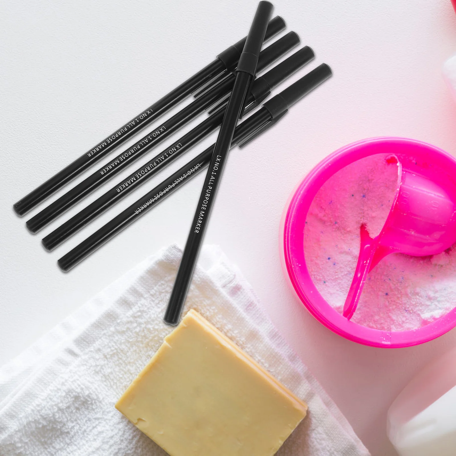 

5 шт., маркер для стирки, перманентные моющиеся маркеры для ткани для этикеток одежды, черные листы для сухой чистки для сушилки