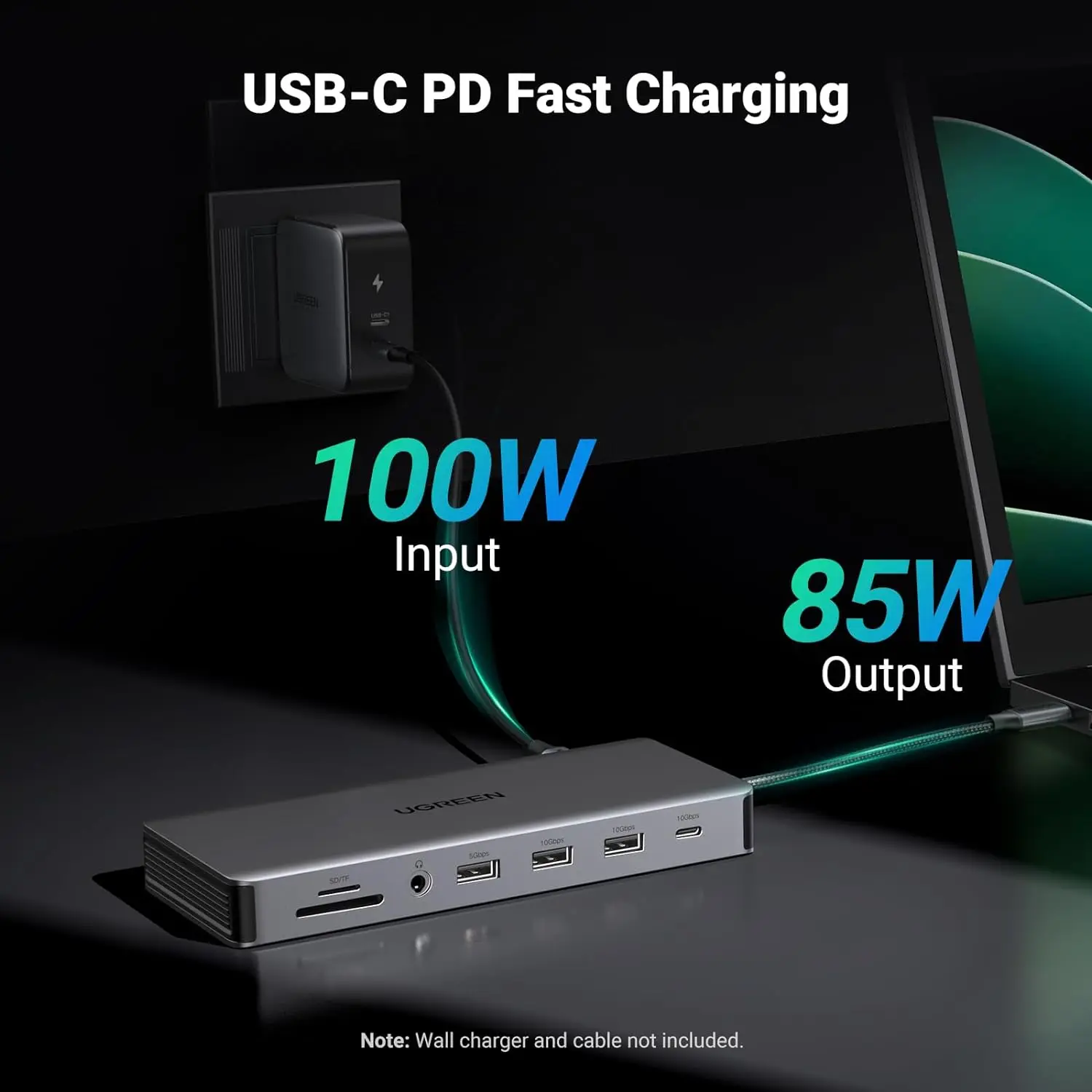 محطة إرساء الكمبيوتر المحمول UGREEN Revodok Pro 313 13 في 1 4K شاشة ثلاثية USB C Dock Dual HD-MI، DP، منفذ بيانات 10 جيجابت في الثانية