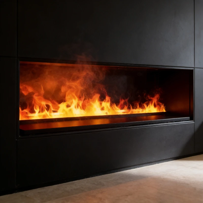 120cm Smart Water Vapor Fireplace Gold Mist Fireplace Firepit Wall Hanging Electric Fireplace with 3D Mist & 9 Color LED камин