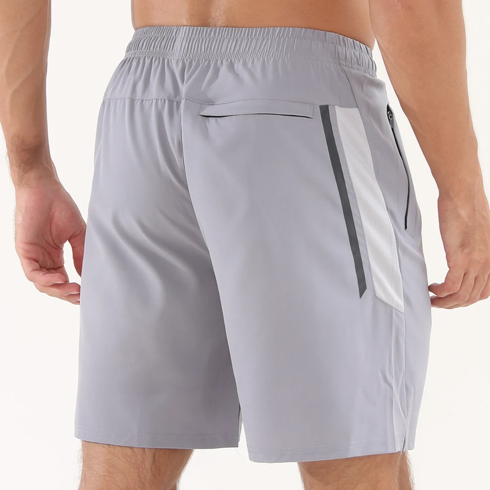 

GITF Summer Men's Fitness Shorts 7 Inch Lightweight Athletic Gym Running Sports Casual Shorts with Zipper Pockets S-XXL