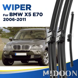 MIDOON Wiper Front Rear Wiper Blades Set For BMW X5 E70 2006 - 2011 2007 Windshield Windscreen Front Rear Window 24