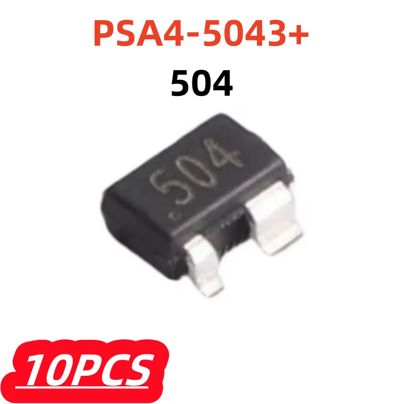 

10 шт./лот, 100% новый малошумящий усилитель PSA4-5043 + малошумящий усилитель, микросхема 0,05-4 ГГц SMD PSA4-5043, код 504, оригинал