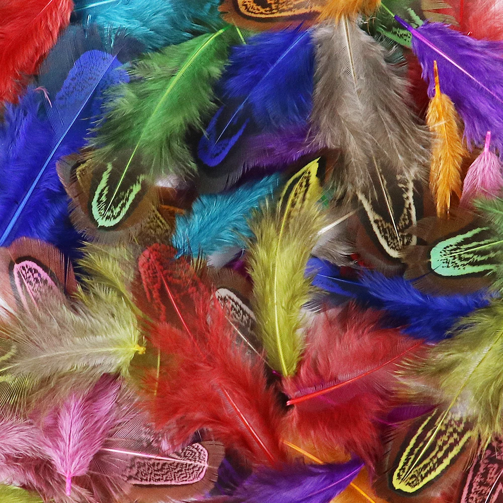 Wholesale Natural Guinea Fowl Feathers Small Pheasant Feather for Handicraft Jewelry Making Decoration Accessories Feather 3-8cm