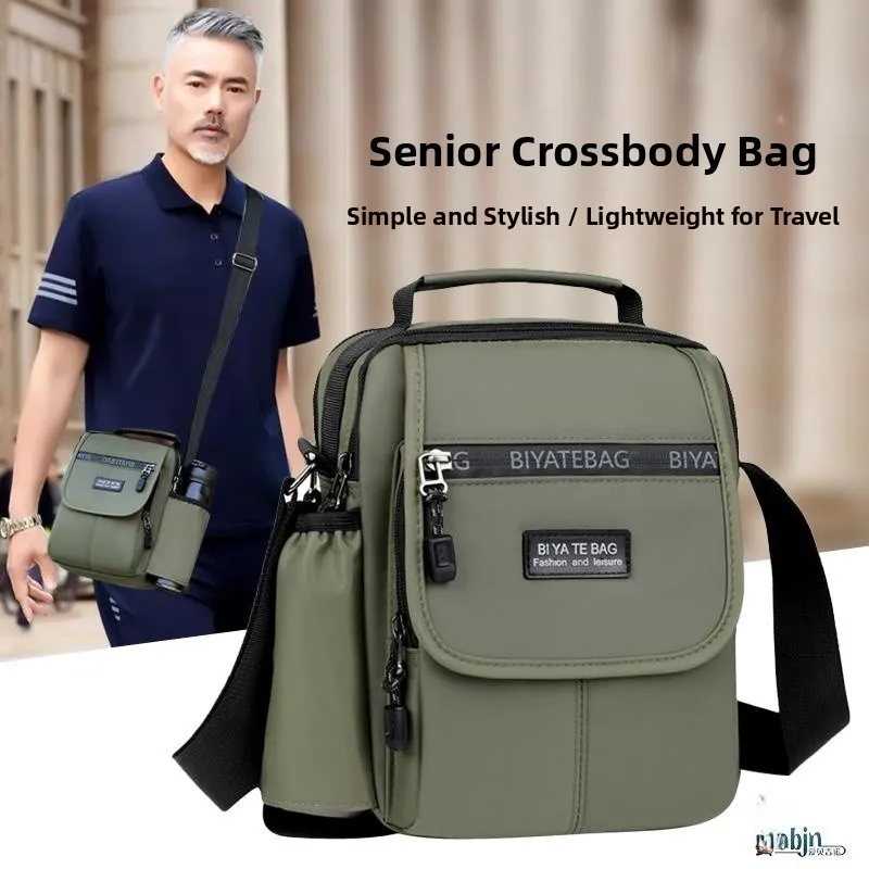 

Men's Casual Ox Cloth Bapa Crossbody Busin Single oulder Bag Simple Briease Large Capaci Leisure Bag
