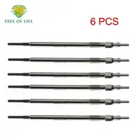 6x bujías incandescentes 4,4 V para mercedes-benz CDI V6 W203 W204 W211 W164 W221 OM642 X204 W906 Vito Viano W639 05175756 AA A 0011597101