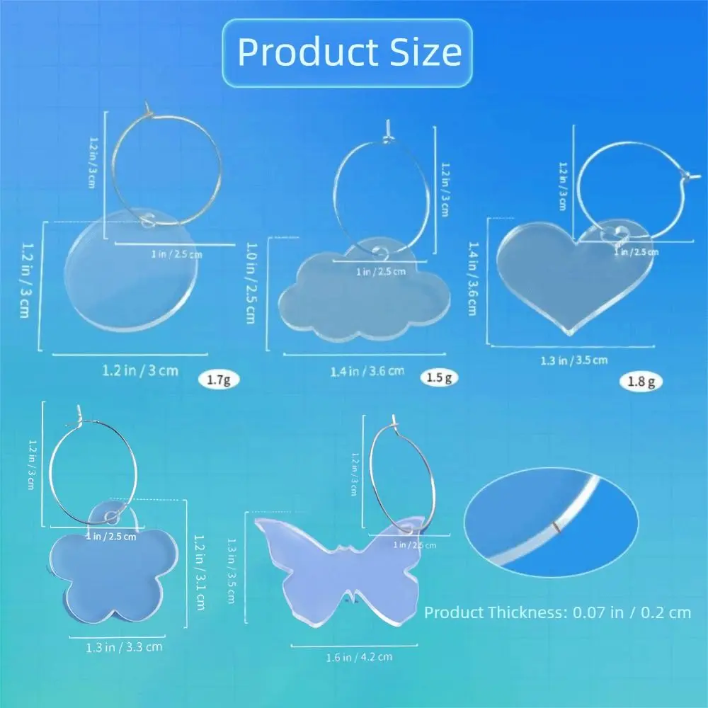 20Pcs Fashion Acrylic Wine Glass Charms Clear Reusable Drink Markers Beverage Cup Identifiers Bar
