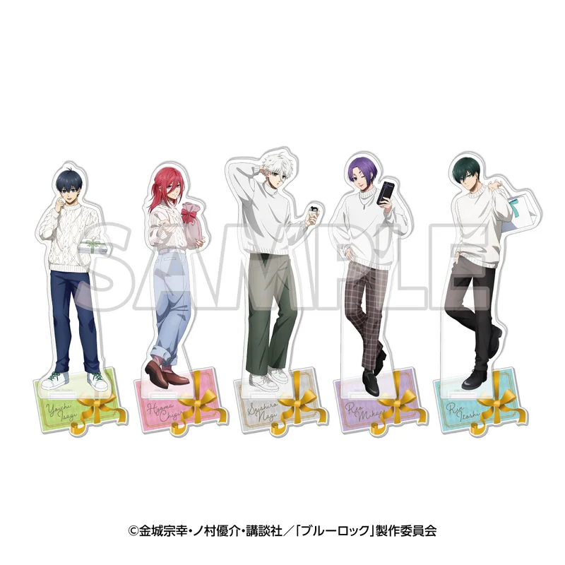 

Аниме BLUE LOCK Chigiri Hyoma Mikage Reo, акриловая фигурка-подставка для косплея, мультяшный стоячий знак, Рождество