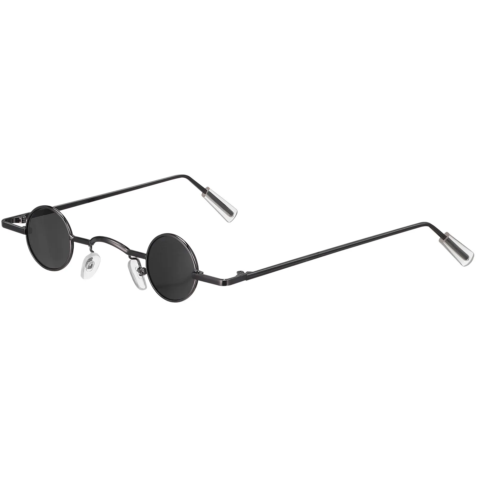 Vintage Round Sunglasses Small Frame Premium Craftsmanship Fade Proof Stylish Unisex Fashion Eyewear for Beach Party Outdoor