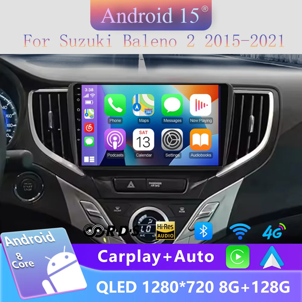 Android 14 2016 2017 2018 2019 2020 2021  for Suzuki Baleno GPS Screen Support Camera Carplay Car Multimedia Radio Video Player