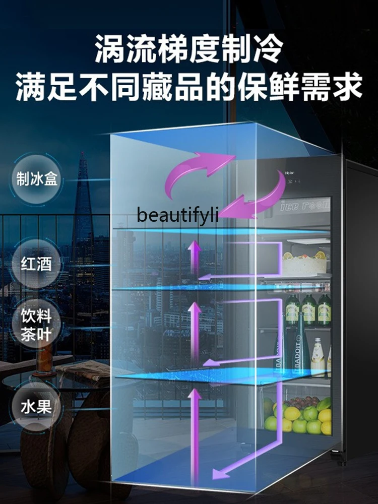 Ijsbar Wijnkast Kantoor Koelkast Vriezer Stom Energiebesparende Rode Wijn Thee Kast Gekoelde Verse Kast