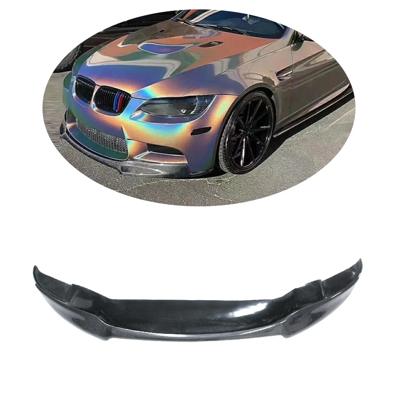 

V Type Real Carbon Fiber Front Spoiler Lip Car Front Bumper Lip for M3 E92 E93 2008-2012